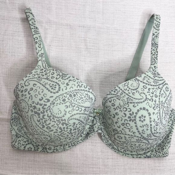 Soma Other - Soma Embraceable Full Coverage Bra 36DD Mint Green Paisley Print Design